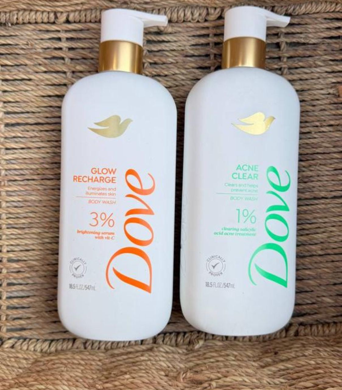 DOVE GLOW RECHARGE AND ACNE CLEAR SET